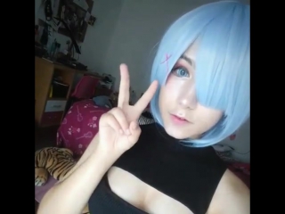 ahegao cosplay rem (re zero)